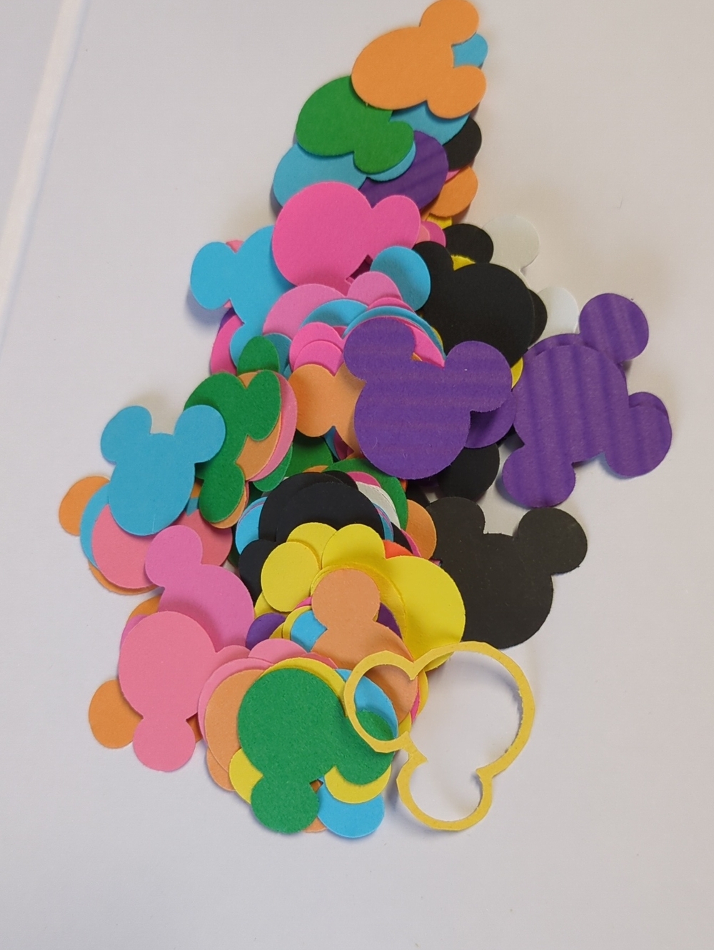 🩷5/20🩷☀️Assorted Multicolor Mouse Head Cardstock Die Cuts